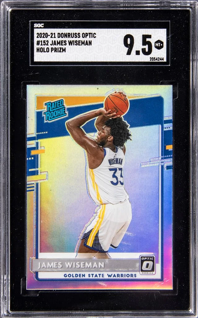 2020-21 Panini Donruss Optic James Wiseman Holo Prizm #152 card image