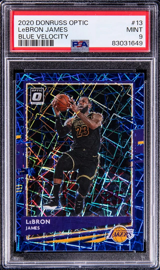 2020-21 Panini Donruss Optic LeBron James Red Choice #13 card image