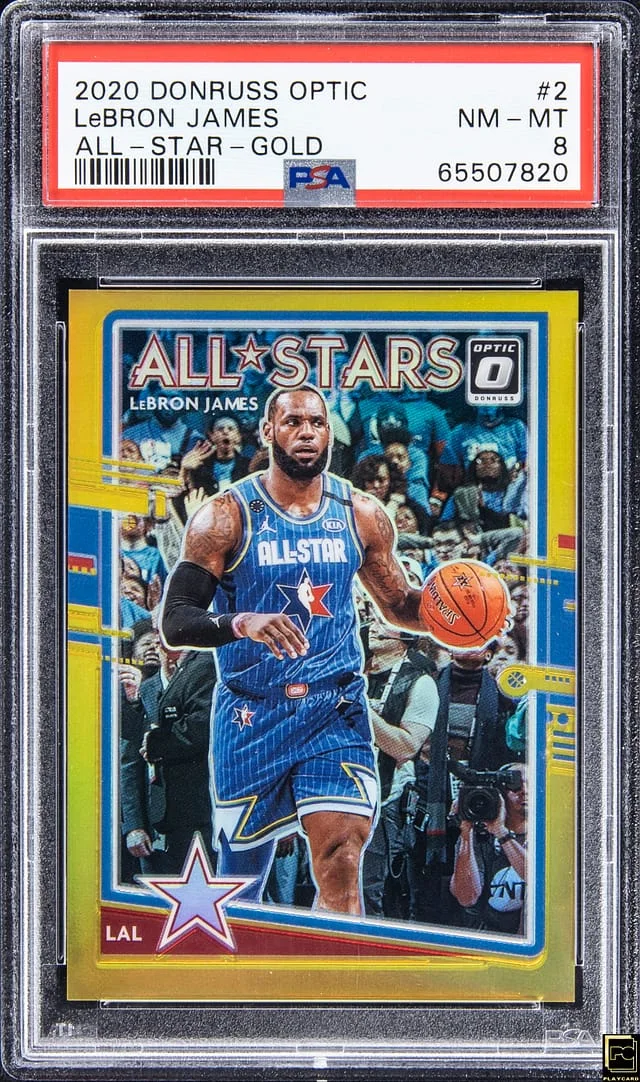 2020-21 Panini Donruss Optic LeBron James All-Star-Gold #2 card image