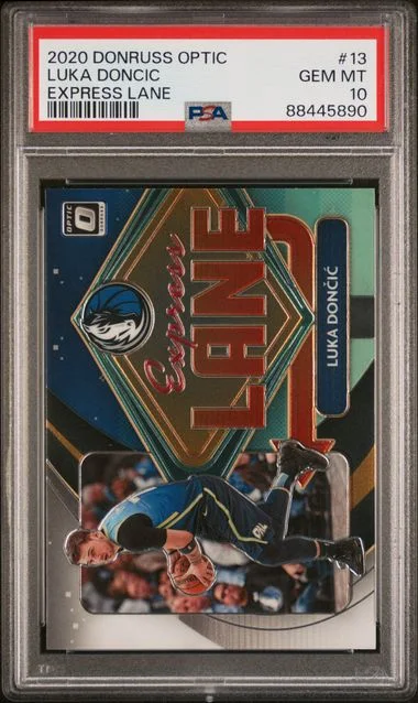 2020-21 Panini Donruss Optic Luka Doncic Express Lane #13 card image