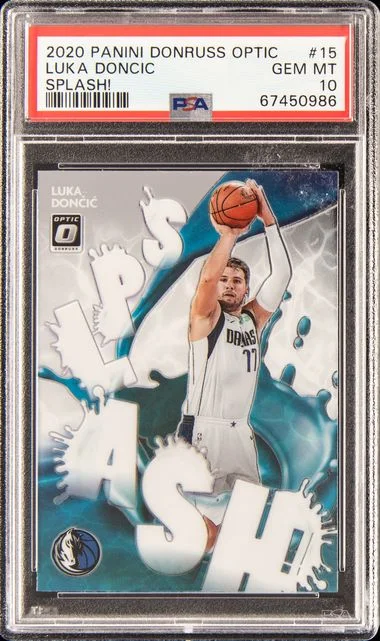 2020-21 Panini Donruss Optic Luka Doncic Splash! #15 card image