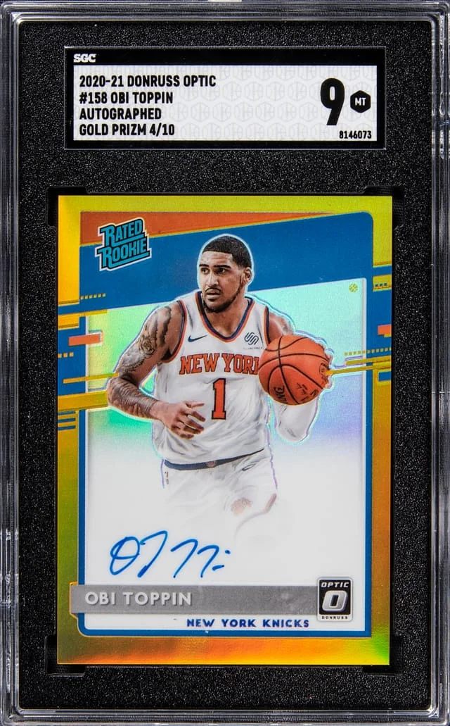 2020-21 Panini Donruss Optic Obi Toppin Red Rated #158 card image