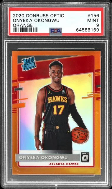 2020-21 Panini Donruss Optic Onyeka Okongwu Orange #156 card image