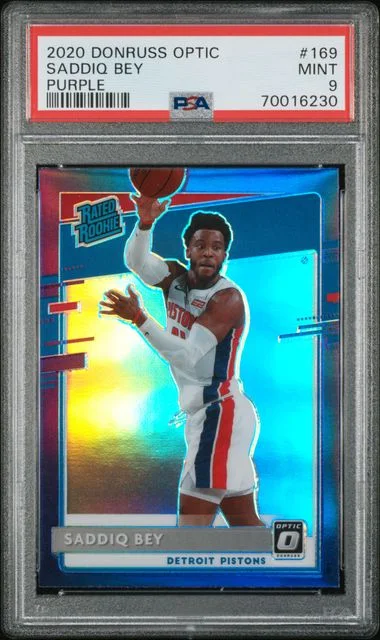2020-21 Panini Donruss Optic Saddiq Bey Purple #169 card image