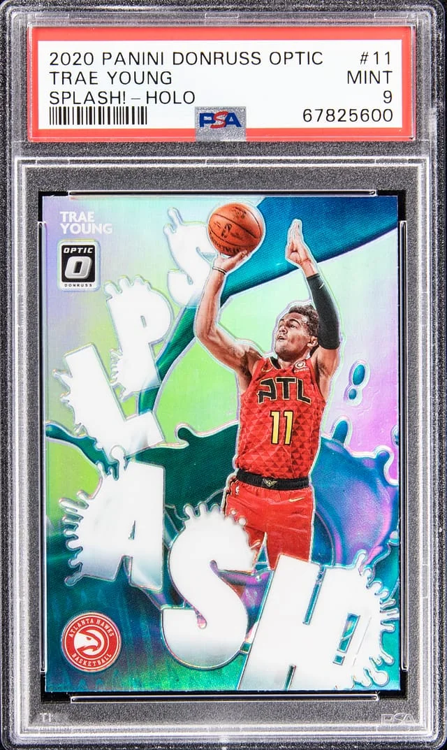 2020-21 Panini Donruss Optic Trae Young Splash! Holo #11 card image