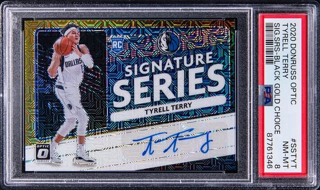 2020-21 Panini Donruss Optic Tyrell Terry Signature Series Black Gold Choice #SS-TYT card image