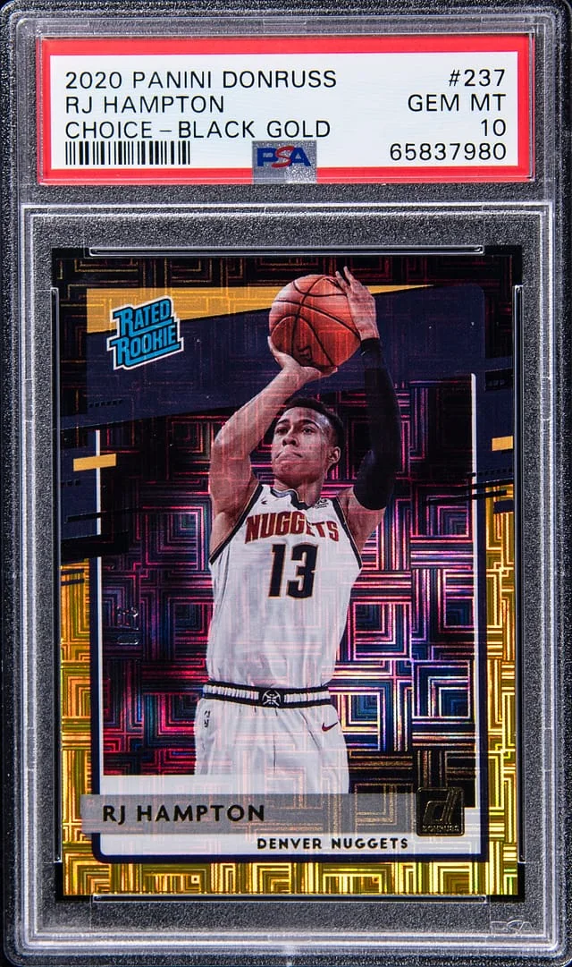 2020-21 Panini Donruss RJ Hampton Choice Black Gold #237 card image