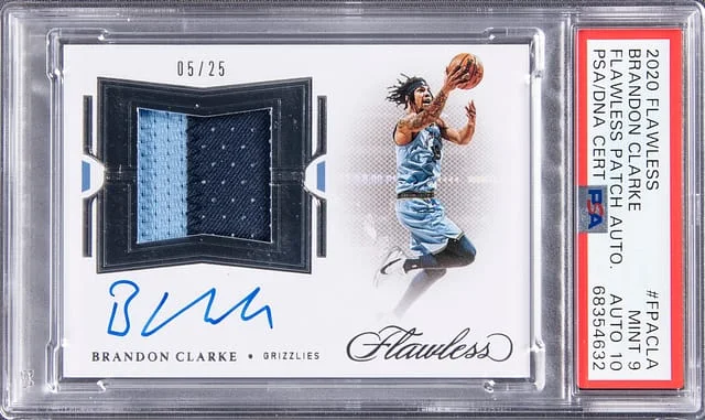 2020-21 Panini Flawless Brandon Clarke Patch Autographs #FPA-CLA card image