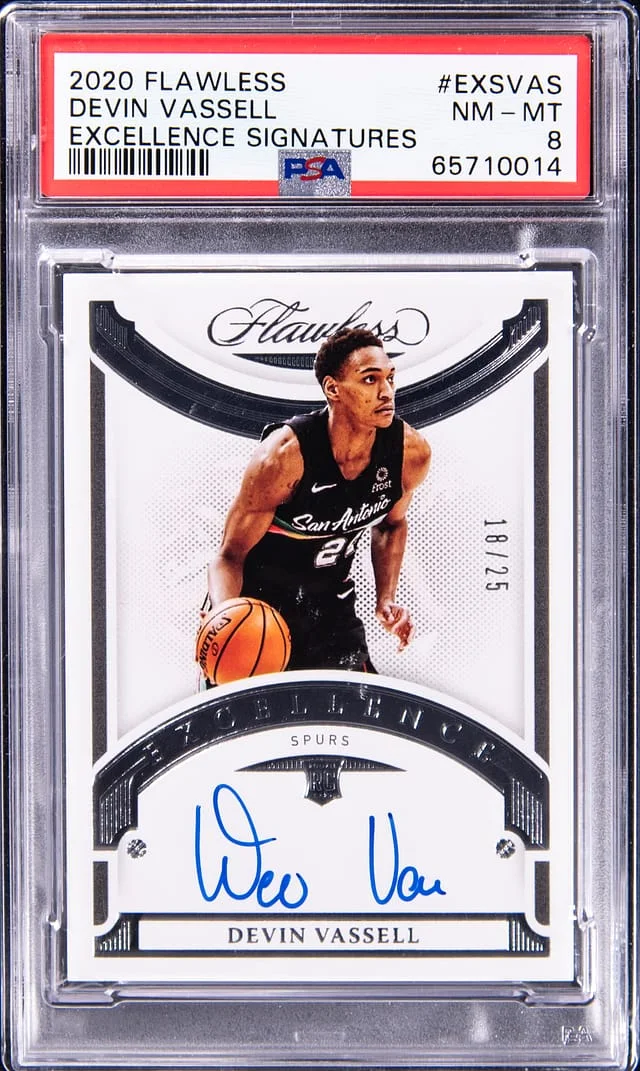 2020-21 Panini Flawless Devin Vassell Excellence Signatures #EXS-VAS card image