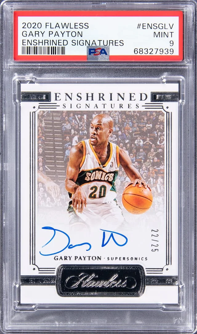 2020-21 Panini Flawless Gary Payton Enshrined Signatures #ENS-GLV card image