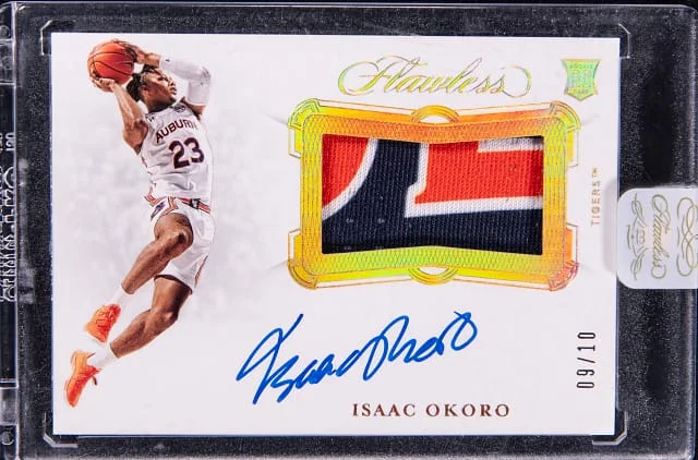 2020-21 Panini Flawless Isaac Okoro Collegiate #83 card image