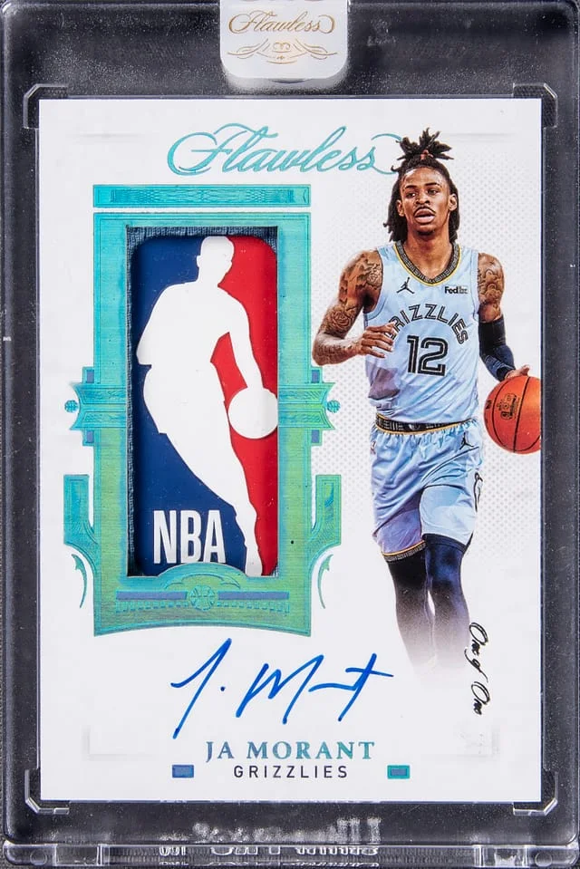 2020-21 Panini Flawless Ja Morant Logoman Autographs #LMA-JAM card image