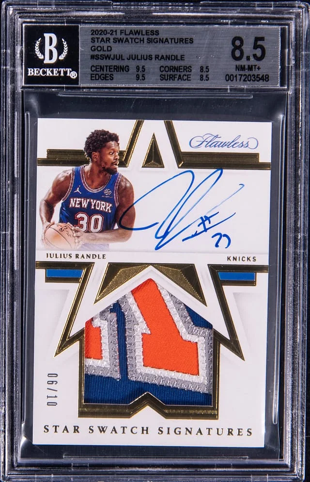 2020-21 Panini Flawless Julius Randle Star Swatch Signatures #SSW-JUL card image