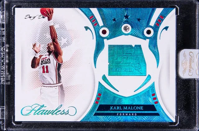2020-21 Panini Flawless Karl Malone Platinum Triple Diamond #189 card image