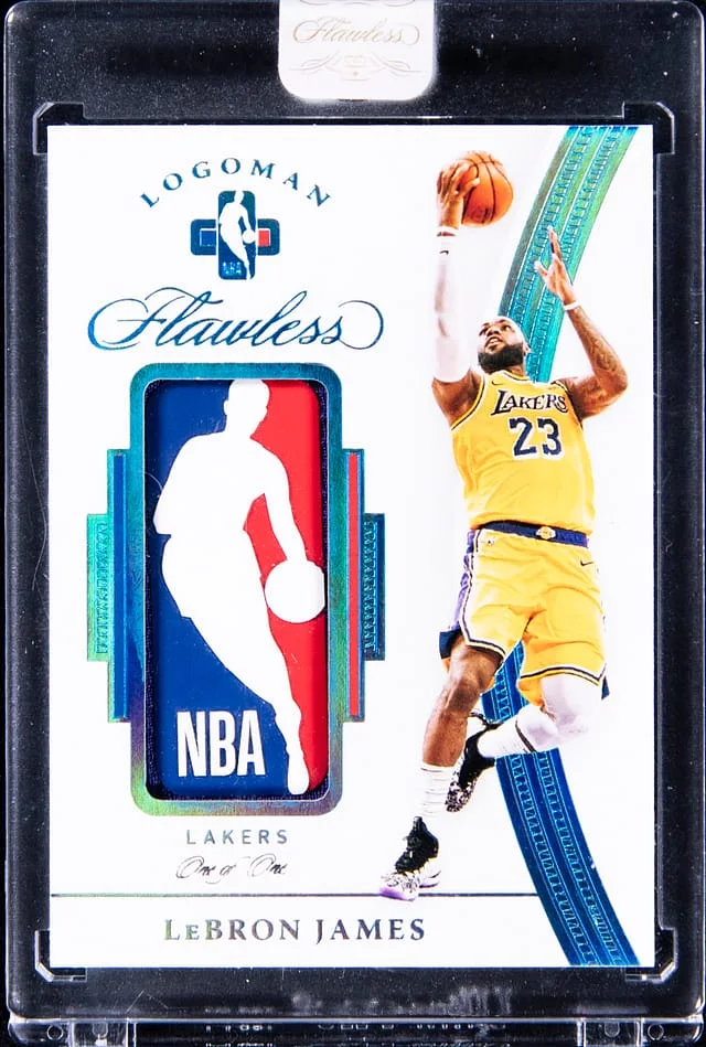 2020-21 Panini Flawless LeBron James Logoman #LOG-LBJ card image