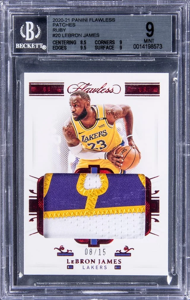 2020-21 Panini Flawless LeBron James Patches #PT-LBJ card image