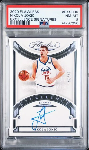 2020-21 Panini Flawless Nikola Jokic Excellence Signatures #ECS-JOK card image
