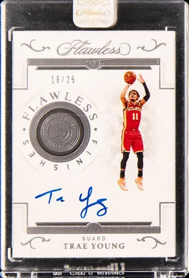 2020-21 Panini Flawless Trae Young Finishes #FIN-TRA card image