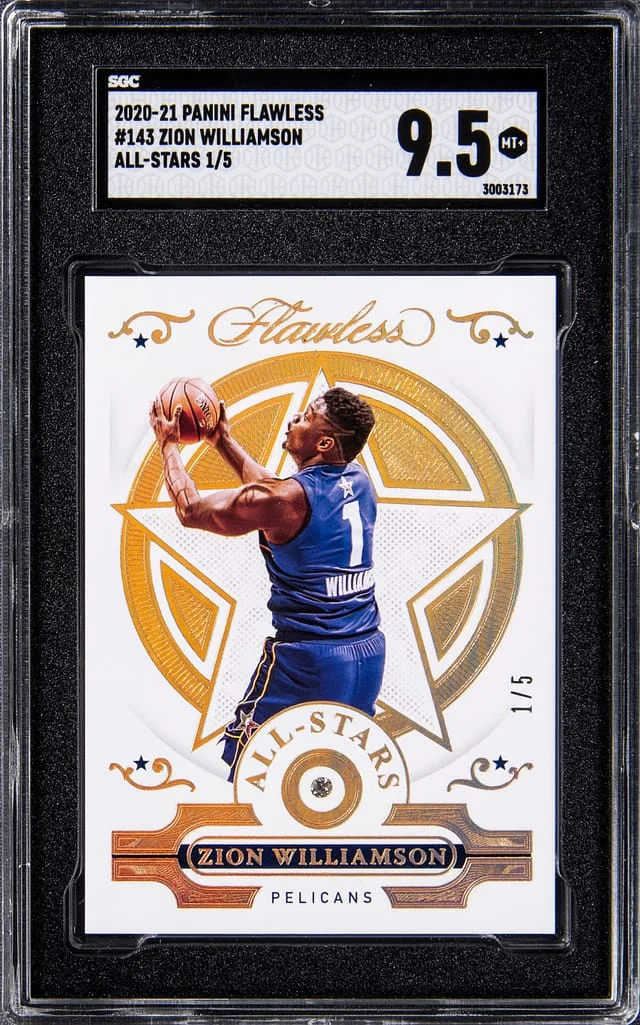 2020-21 Panini Flawless Zion Williamson All-Stars #143 card image