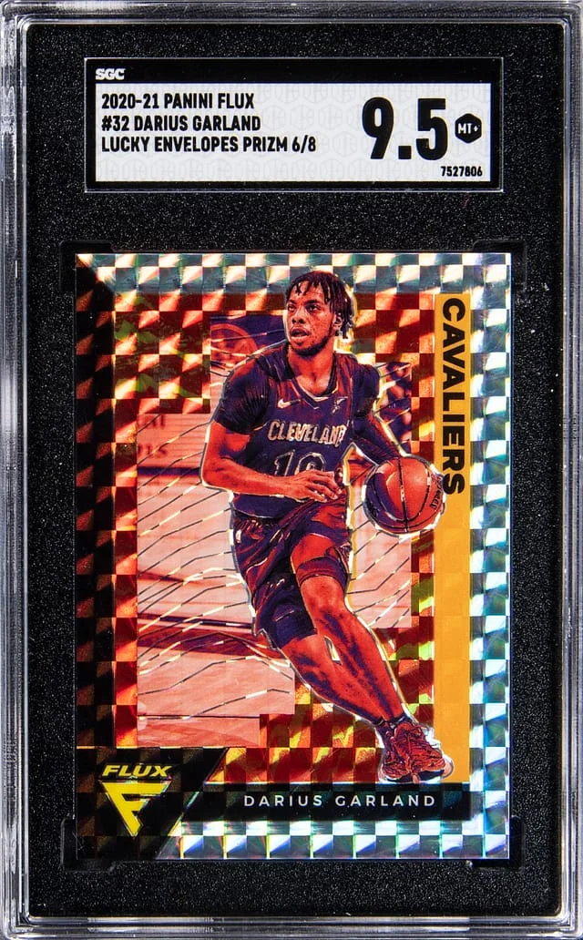 2020-21 Panini Flux Darius Garland Lucky Envelopes Prizm #32 card image
