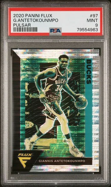 2020-21 Panini Flux Giannis Antetokounmpo Pulsar #97 card image