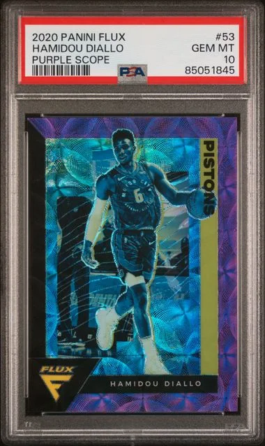 2020-21 Panini Flux Hamidou Diallo Purple Scope #53 card image