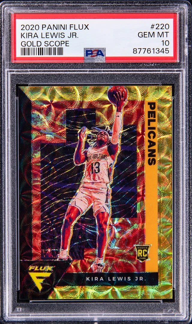 2020-21 Panini Flux Kira Lewis Jr. Gold Scope #220 card image