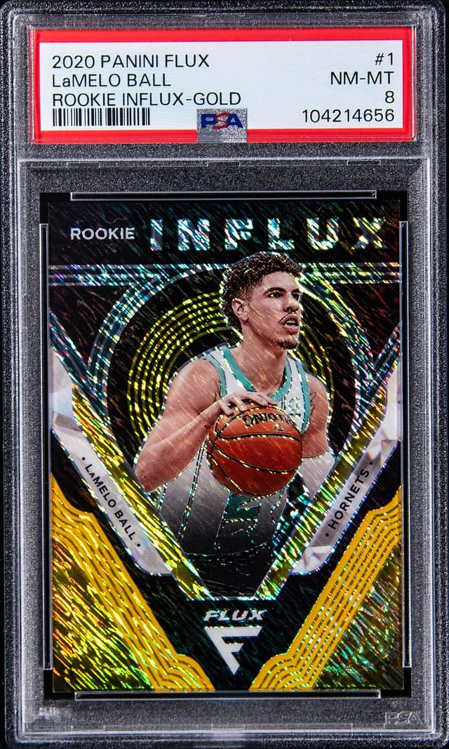 2020-21 Panini Flux LaMelo Ball Influx Gold #1 card image