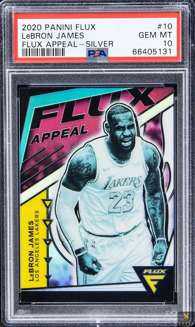 2020-21 Panini Flux LeBron James Appeal Silver #10 card image