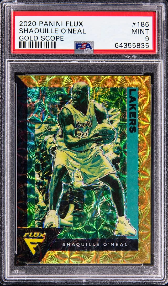 2020-21 Panini Flux Shaquille O'Neal Gold Scope #186 card image