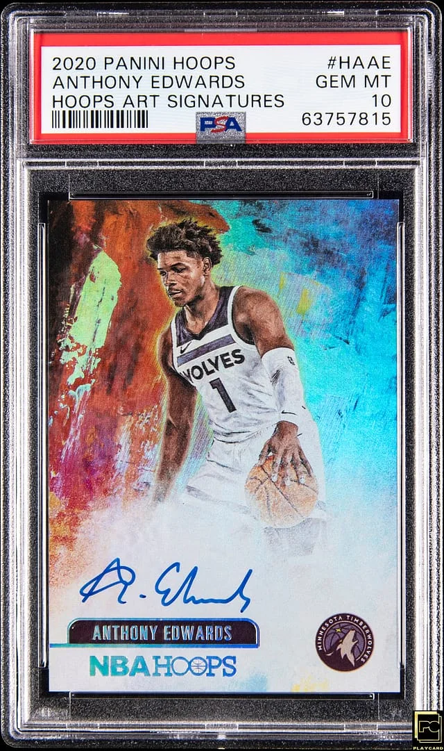 2020-21 Panini Hoops Anthony Edwards Hoops Art Signatures #HA-AE card image