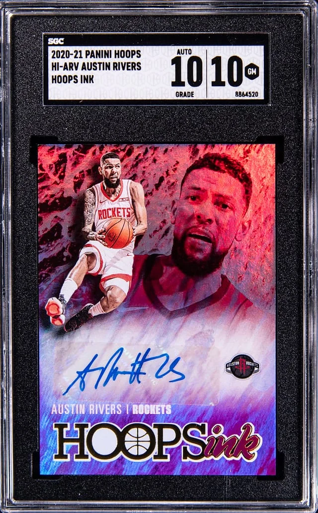 2020-21 Panini Hoops Austin Rivers Hoops Ink #HI-ARV card image