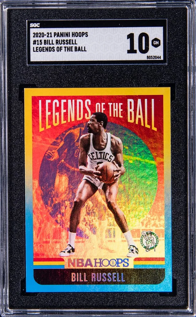 2020-21 Panini Hoops Bill Russell Legends of the Ball #15 card image