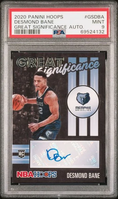 2020-21 Panini Hoops Desmond Bane Great Significance Autographs #GS-DBA card image