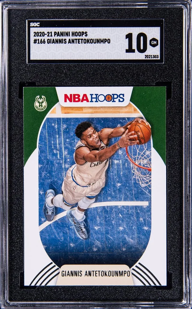 2020-21 Panini Hoops Giannis Antetokounmpo #166 card image
