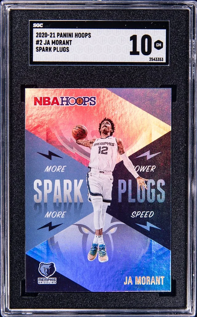 2020-21 Panini Hoops Ja Morant Spark Plugs #2 card image