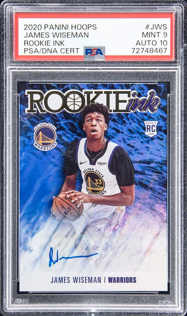 2020-21 Panini Hoops James Wiseman Ink #RI-JWS card image