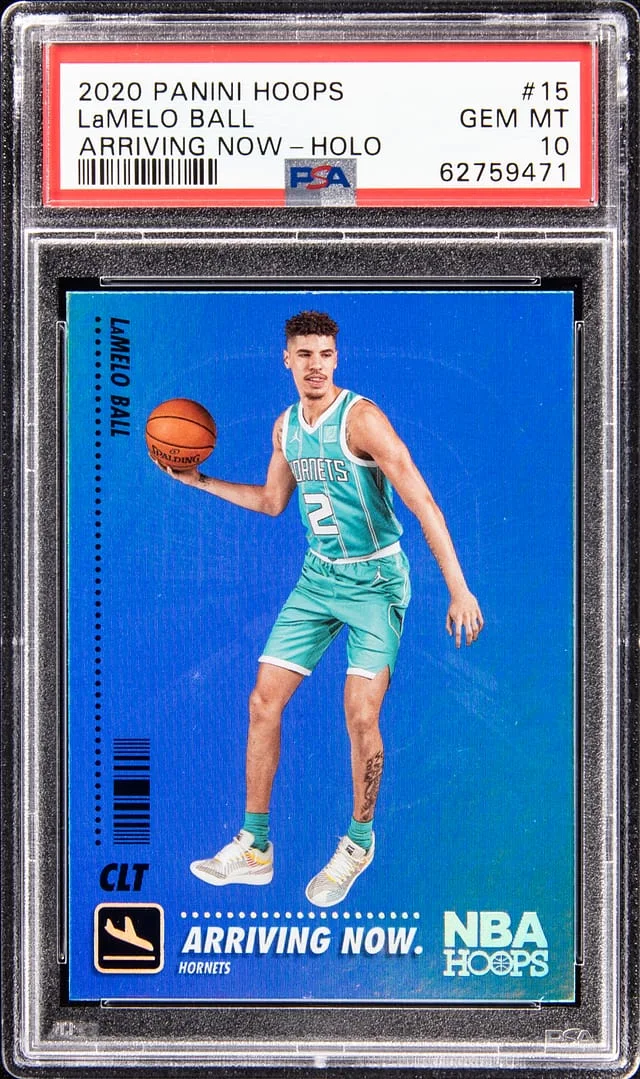 2020-21 Panini Hoops LaMelo Ball Arriving Now Holo #15 card image