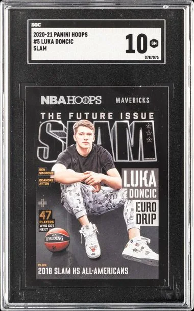 2020-21 Panini Hoops Luka Doncic Slam #5 card image