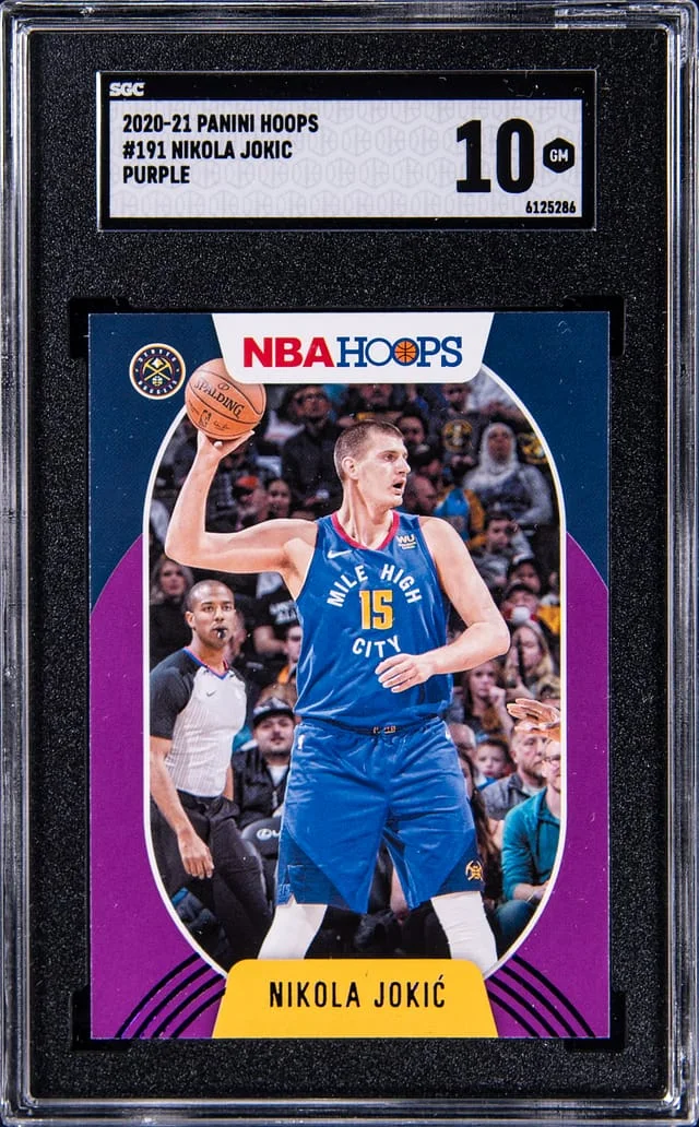 2020-21 Panini Hoops Nikola Jokic Purple #191 card image