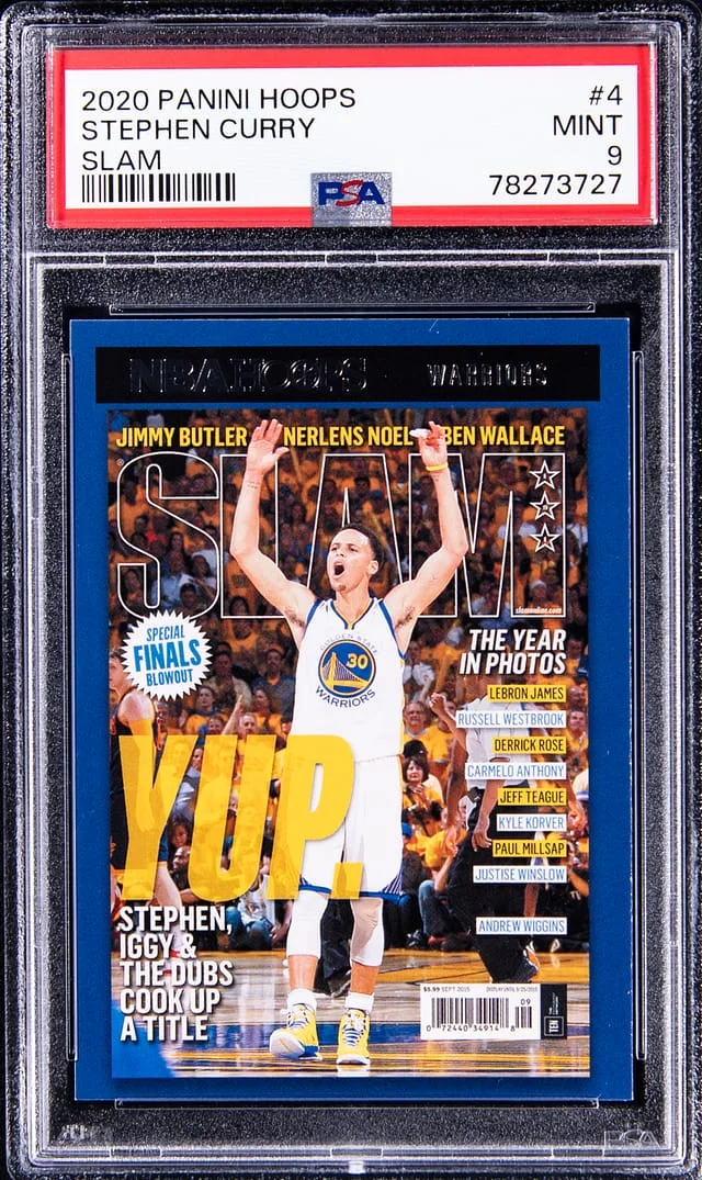 2020-21 Panini Hoops Stephen Curry Slam #4 card image