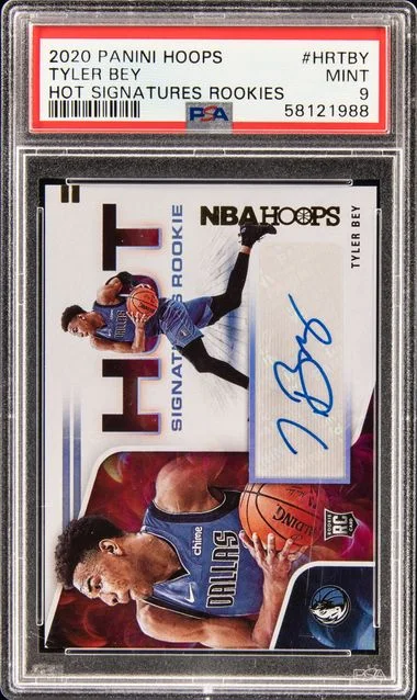 2020-21 Panini Hoops Tyler Bey Hot Signatures Rookies #HR-TBY card image