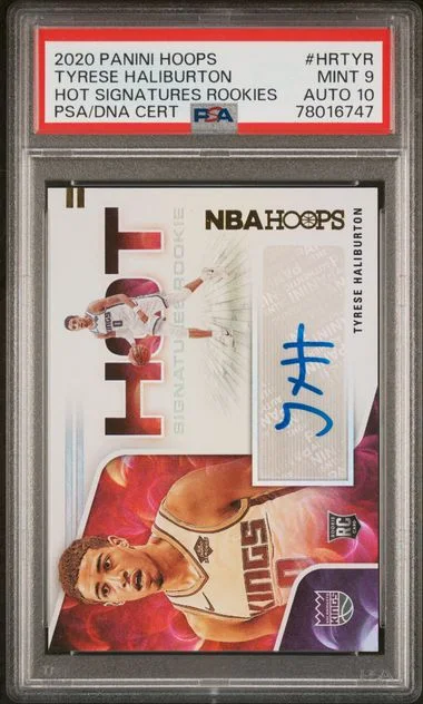 2020-21 Panini Hoops Tyrese Haliburton Hot Signatures Rookies #HR-TYR card image