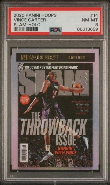 2020-21 Panini Hoops Vince Carter Slam Holo #14 card image