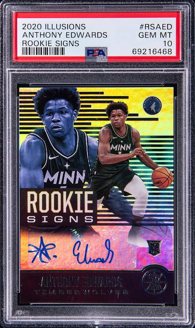 2020-21 Panini Illusions Anthony Edwards Signature #RS-AED card image