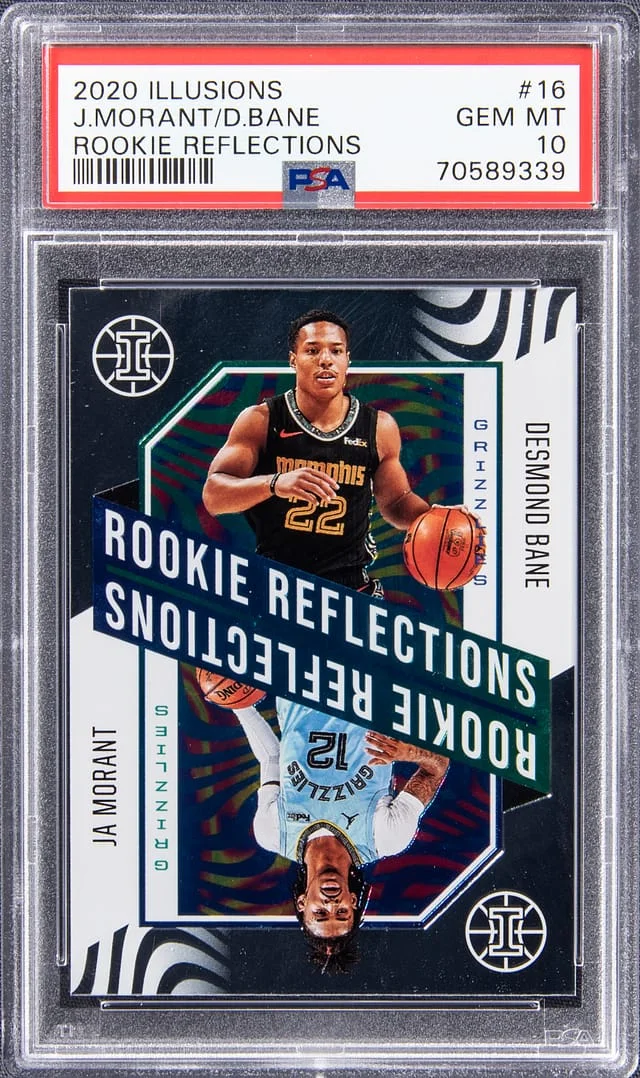 2020-21 Panini Illusions Ja Morant/Desmond Bane Reflections #16 card image