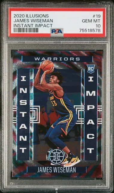 2020-21 Panini Illusions James Wiseman Instant Impact #19 card image