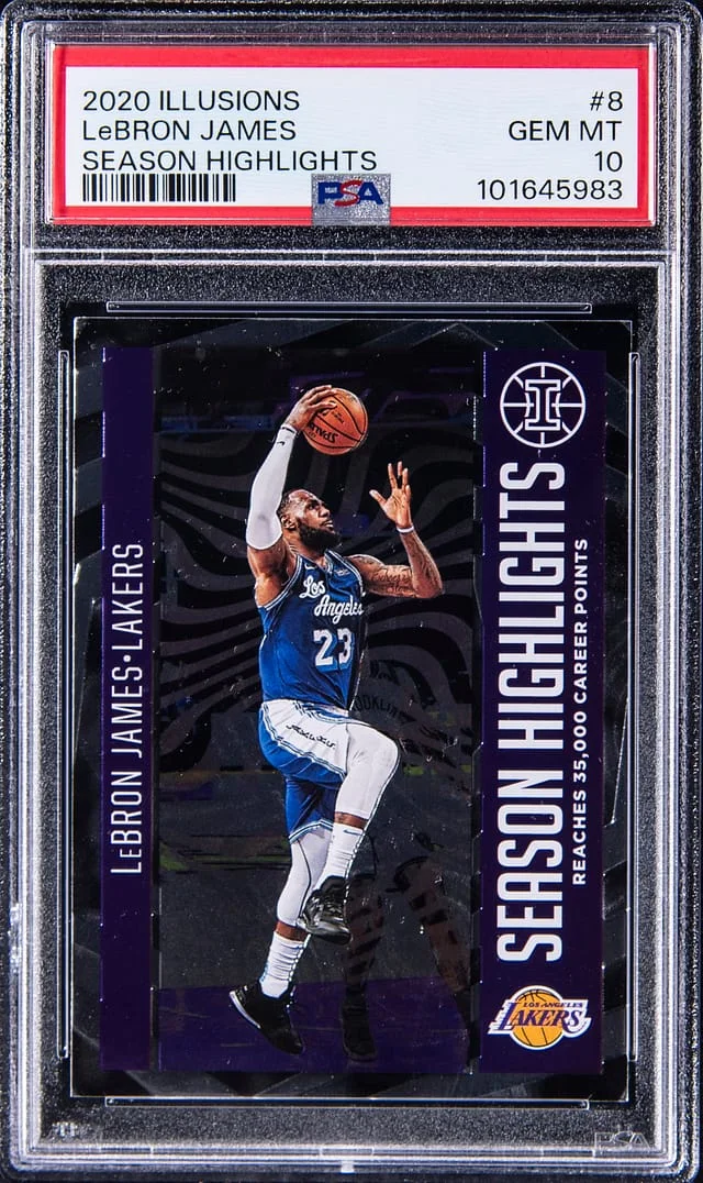 2020-21 Panini Illusions LeBron James Season Highlights #8 card image