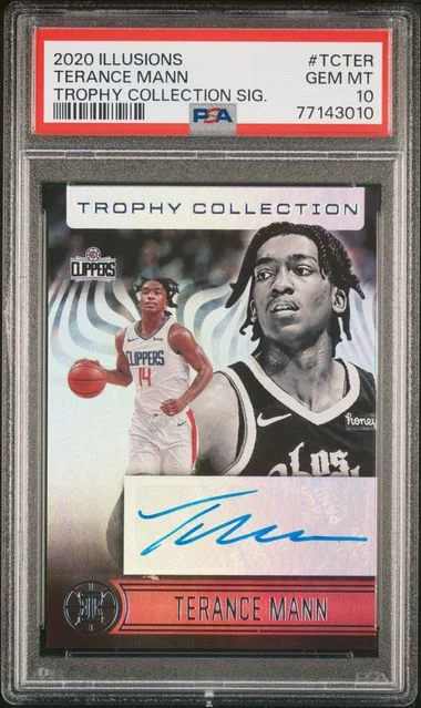 2020-21 Panini Illusions Terance Mann Trophy Collection Signatures #TC-TER card image