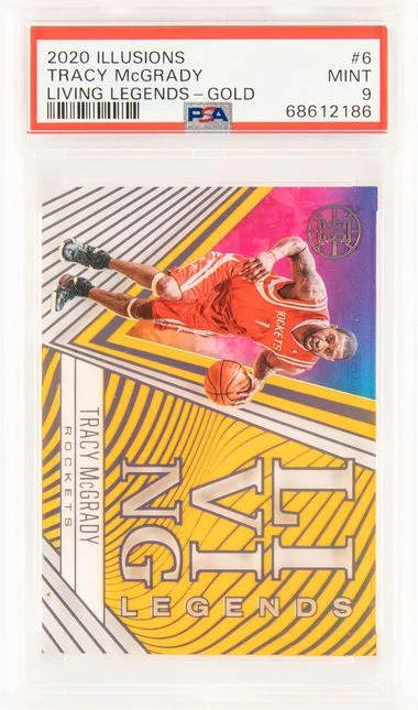 2020-21 Panini Illusions Tracy McGrady Living Legends Gold #6 card image